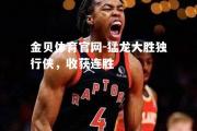 金贝体育官网-猛龙大胜独行侠，收获连胜