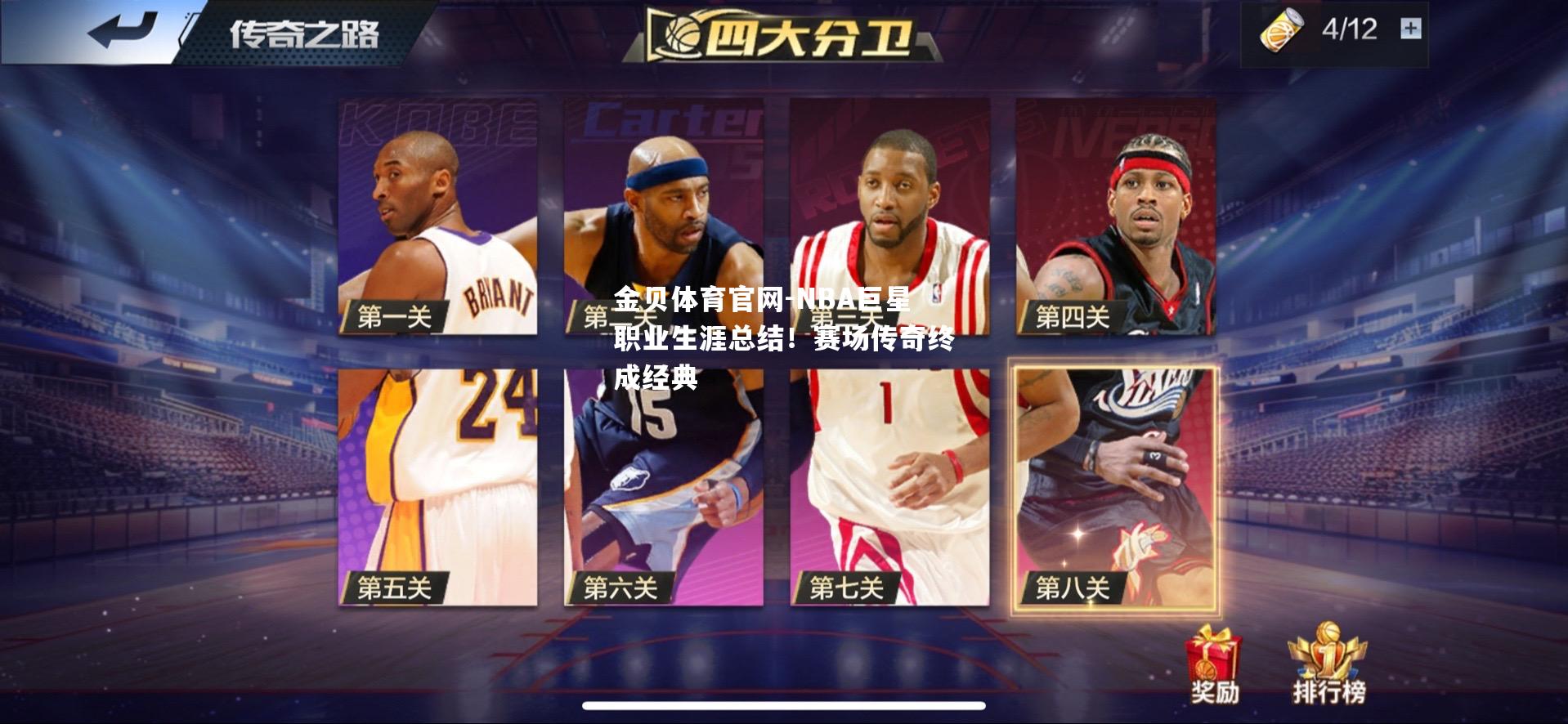 NBA巨星职业生涯总结！赛场传奇终成经典